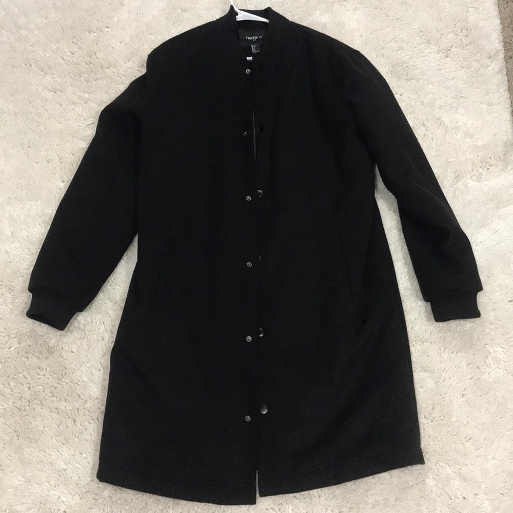 Black long mens jacket